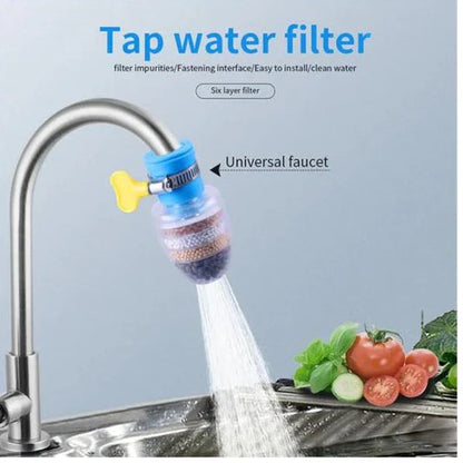 Pack of 2 - 6-Layer Faucet Water Filter for Kitchen & Bathroom