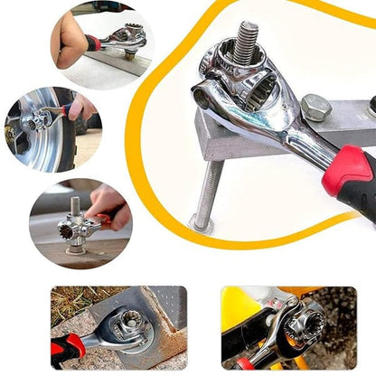 48-in-1 Universal Socket Wrench – 360° Rotating Multi-Tool
