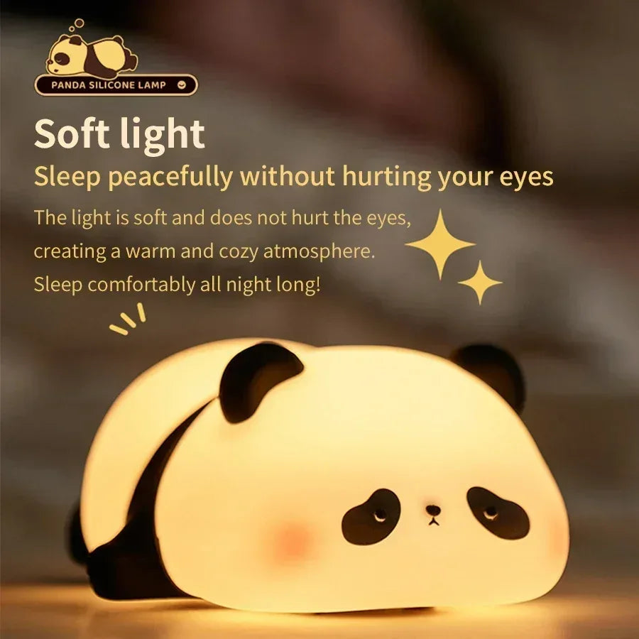 Cute Panda LED Desk Lamp with Touch Control