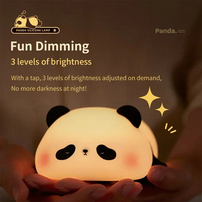 Cute Panda LED Desk Lamp with Touch Control