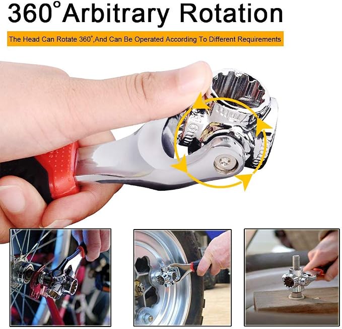 48-in-1 Universal Socket Wrench – 360° Rotating Multi-Tool