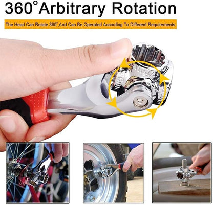 48-in-1 Universal Socket Wrench – 360° Rotating Multi-Tool