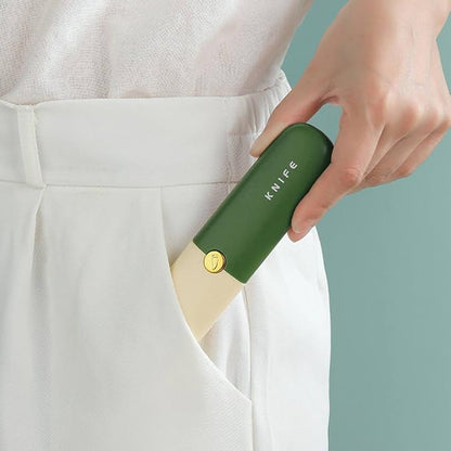 2-in-1 Stainless Steel Fruit Knife & Vegetable Peeler – Portable Dual-Ended Kitchen Tool
