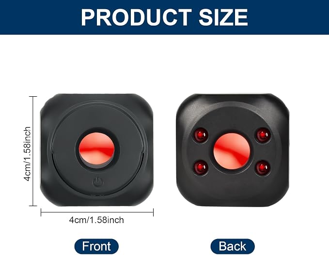 Portable anti camera detector for hidden camera lens detection