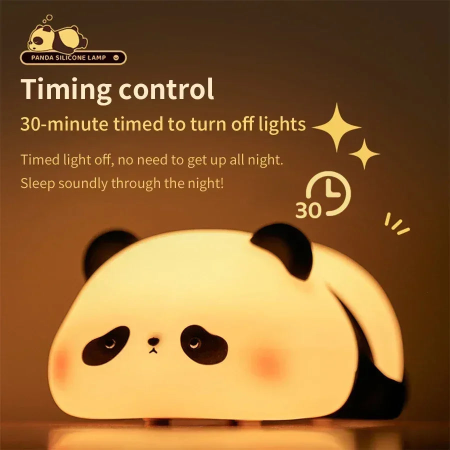 Cute Panda LED Desk Lamp with Touch Control