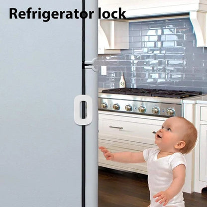 Self-Adhesive Child Safety Fridge Lock – Double Button