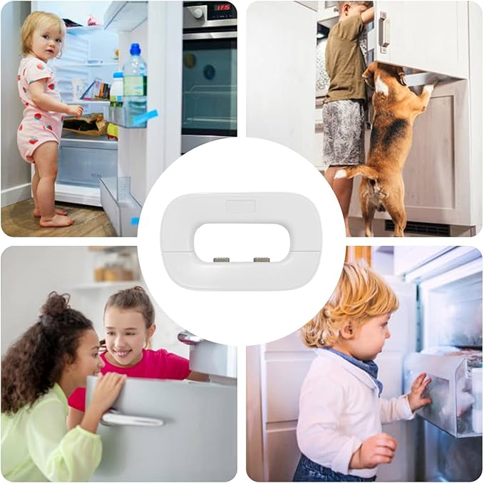 Self-Adhesive Child Safety Fridge Lock – Double Button