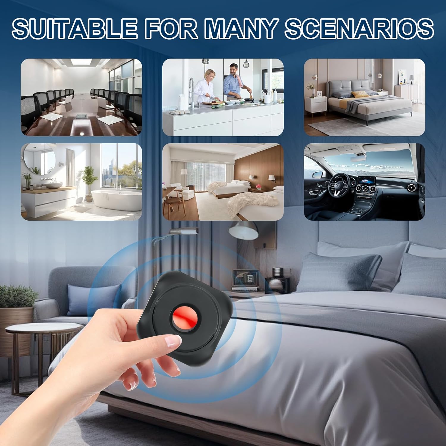Portable anti camera detector for hidden camera lens detection
