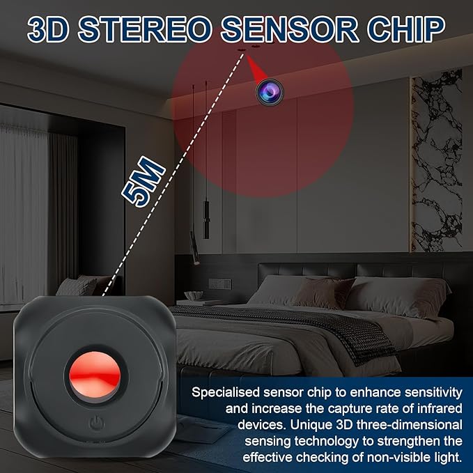 Portable anti camera detector for hidden camera lens detection