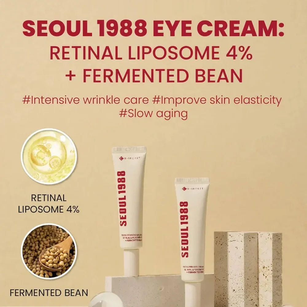 K-SECRET SEOUL 1988 Eye Cream – Retinal Liposome 4% + Fermented Bean 30ml