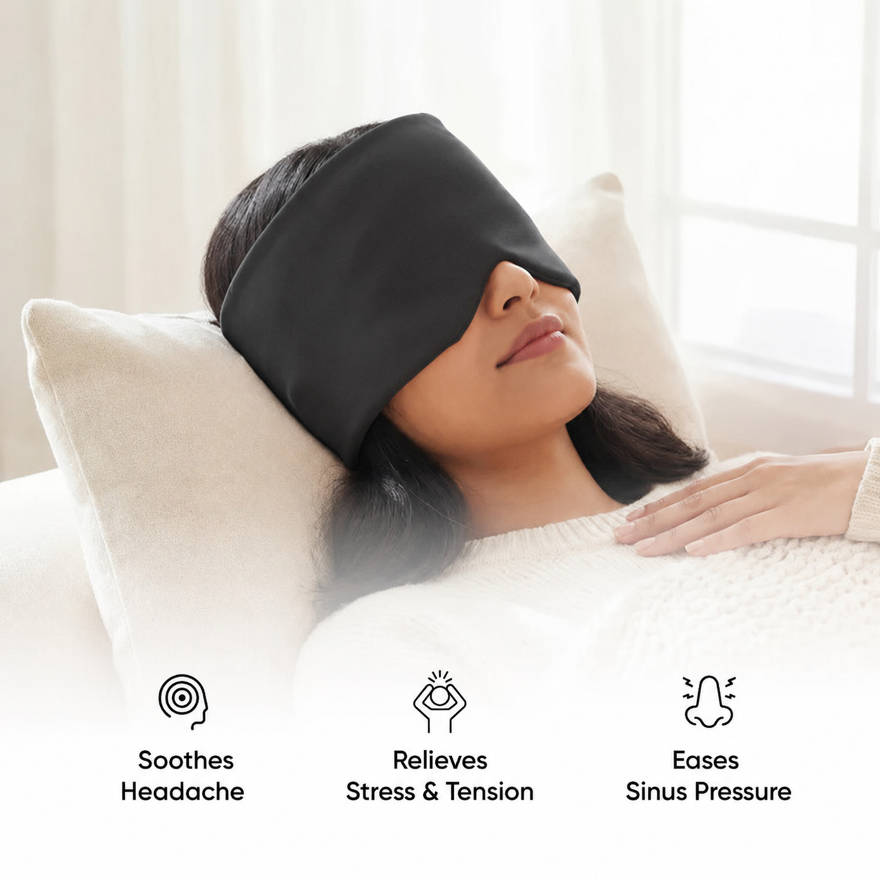 Cold & Hot Therapy Cap for Headache, Migraine & Tension Comfort