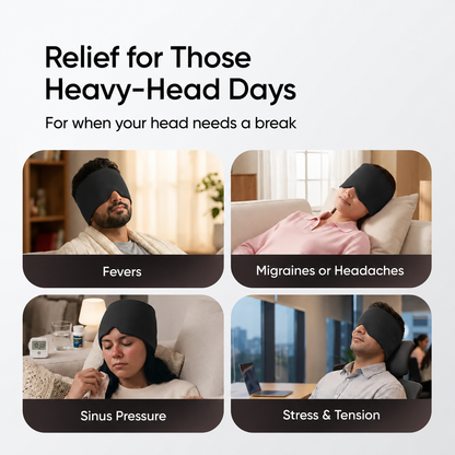 Cold & Hot Therapy Cap for Headache, Migraine & Tension Comfort