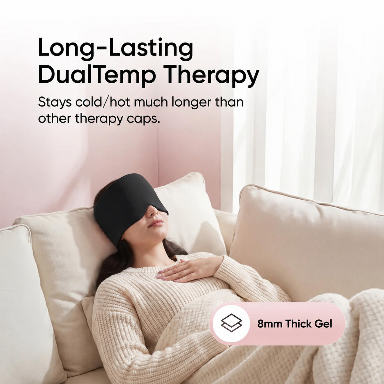 Cold & Hot Therapy Cap for Headache, Migraine & Tension Comfort