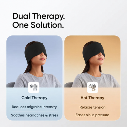 Cold & Hot Therapy Cap for Headache, Migraine & Tension Comfort
