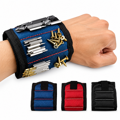 Magnetic Wristband Tool Holder – Adjustable Hands-Free Screw & Nail Holder
