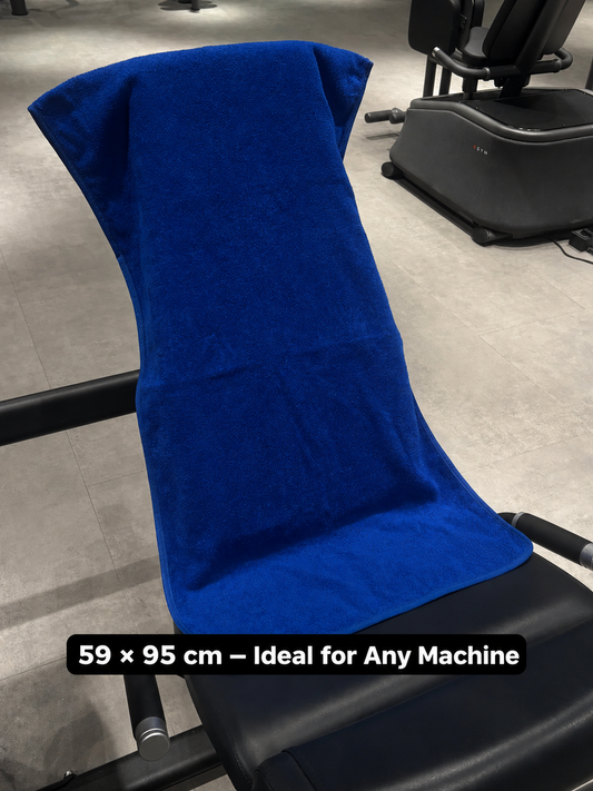 Non-Slip Cotton Gym Towel with Secure Zipper Pocket