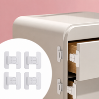 Pack of 2 - Auto-Locking Fridge & Cabinet Safety Lock