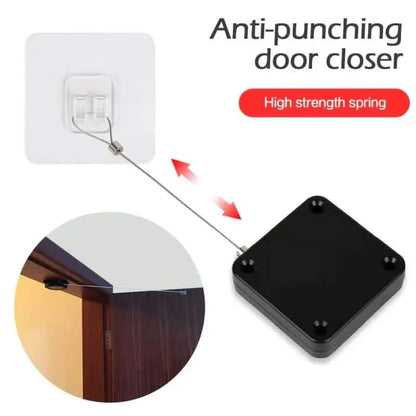 Punch-Free Automatic Door Closer for Home & Office