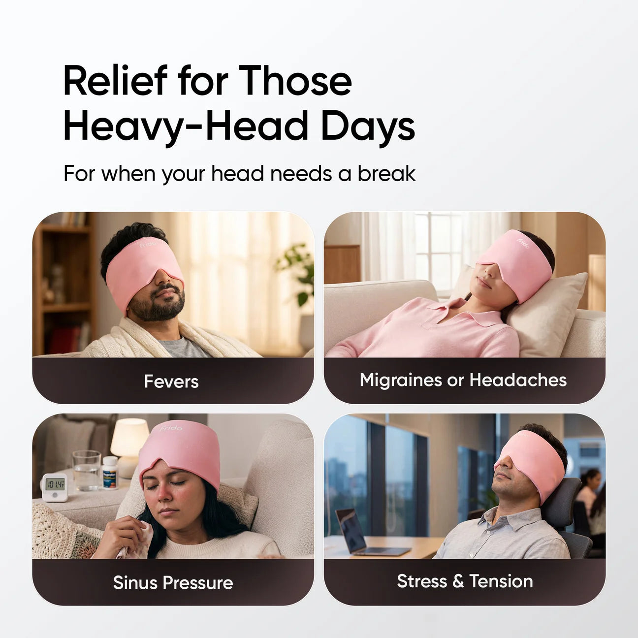Frido cold and hot therapy cap for head comfort