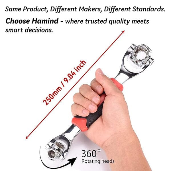 48-in-1 Universal Socket Wrench – 360° Rotating Multi-Tool