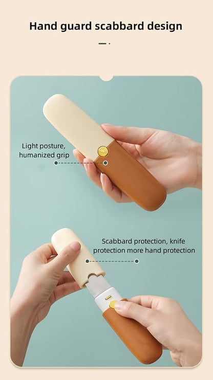 2-in-1 Stainless Steel Fruit Knife & Vegetable Peeler – Portable Dual-Ended Kitchen Tool