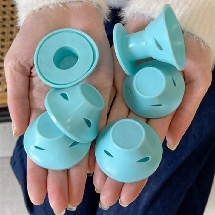 Silicone heatless hair curlers for natural curls