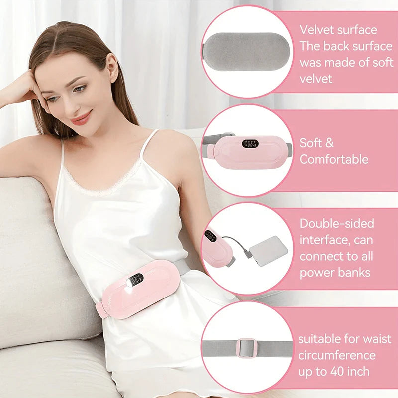 Menstrual Heating Pad for Period Cramps | Portable Heating Belt for Women